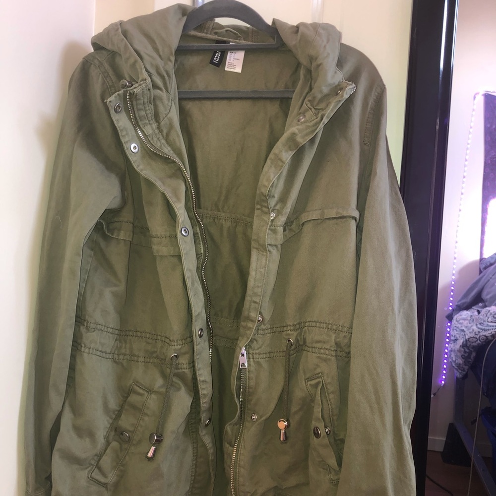 New Khaki H&M Parka Jacket